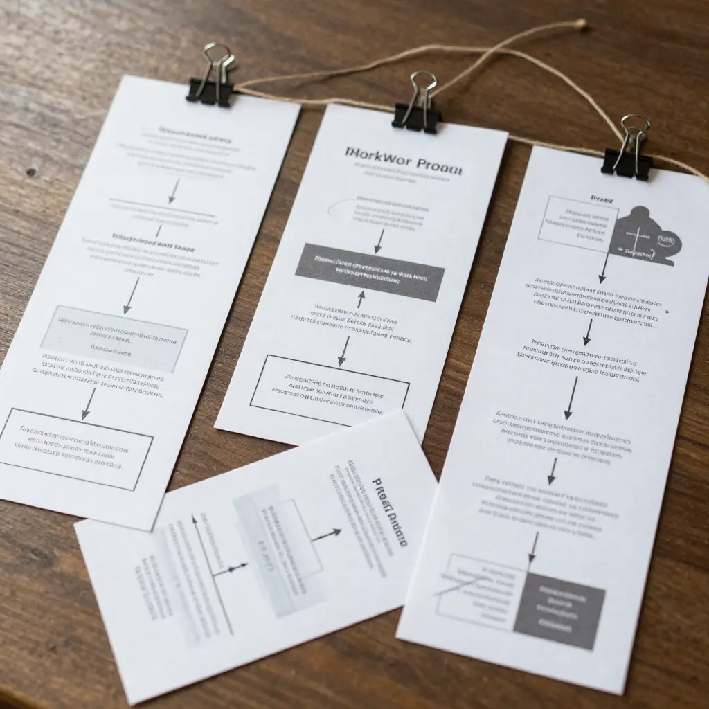 Workflow proces diagram